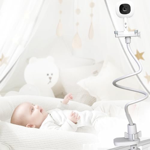 EYSAFT Baby Monitor Mount,Baby Camera Holder Compatible with Nanit Pro,Infant Optics DXR-8 Pro,Vetch,eufy,HelloBaby HB65/66/248,ANMEATE SM935E,Arlo,VAVA,Owlet,nooie,REOLINK E1 and Most Baby Monitor