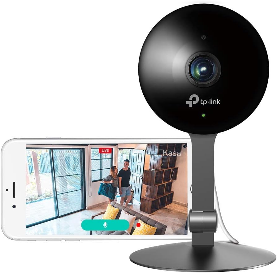 Kasa Indoor Camera by TP-Link, Rolling 2-day video history for 2-Yr Free, 1080P w/ Night Vision, 2-Way Audio, Motion Detection for Pet Baby Monitor, Works with Alexa  Google Home (KC120)