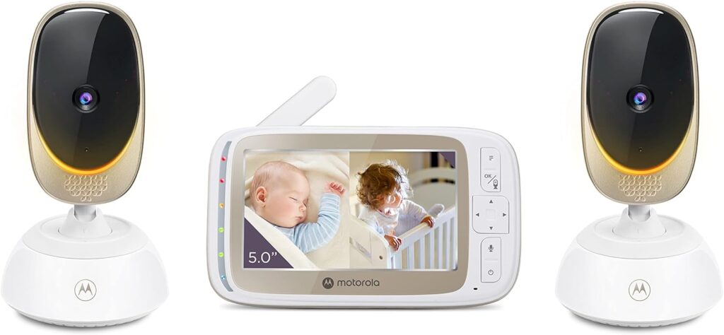 Motorola Baby Monitor VM85 - Indoor WiFi Video with Camera  Mood Light - HD 720p, Connects to Nursery App, 1000ft Range, 2-Way Audio, Remote Pan, Digital Tilt-Zoom, Temp, Lullabies, Night Vision